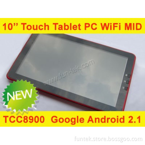 New 10 inch Android2.1 Tablet PC Telechips Tcc8900 256MB 4GB